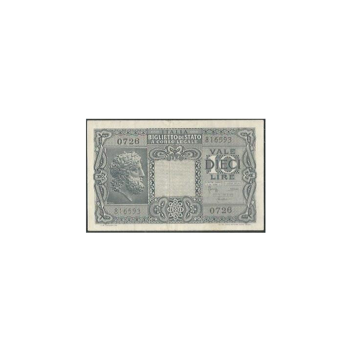 Italia 10 Liras 23 Nov 1944 P32c