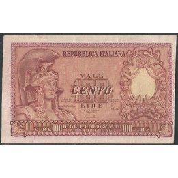 Italia 100 Liras 31 Dic 1951 P92b