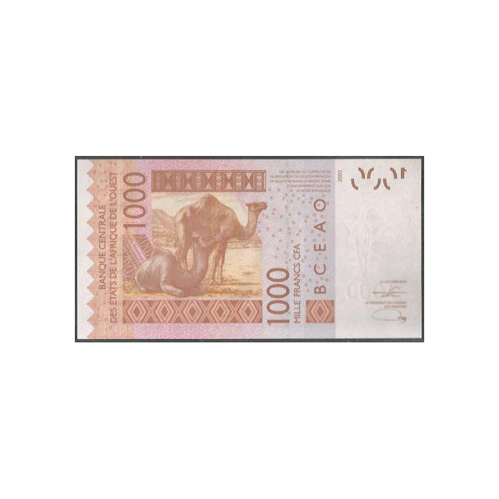Niger 1.000 Francs 2022 P615Hv reverso