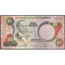 Nigeria 1 Naira ND1984-2000 Firma 7 P23b