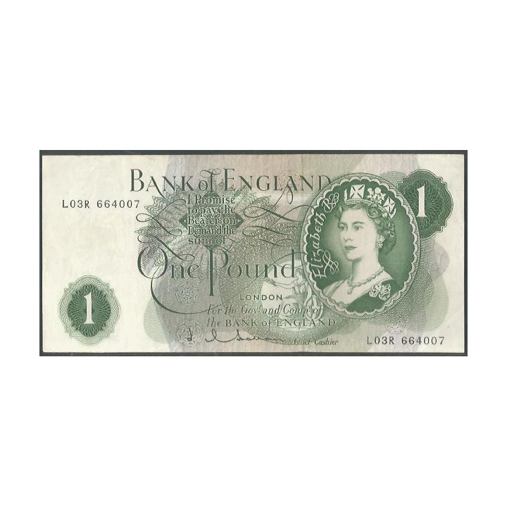 Inglaterra 1 Pound ND1962-66 P374c