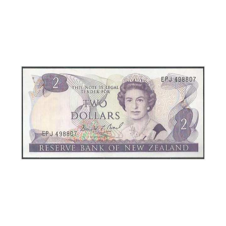 Nueva Zelanda 2 Dollars ND1989-92 P170c