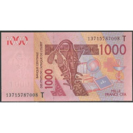 Togo 1.000 Francs 2013 P815Tm