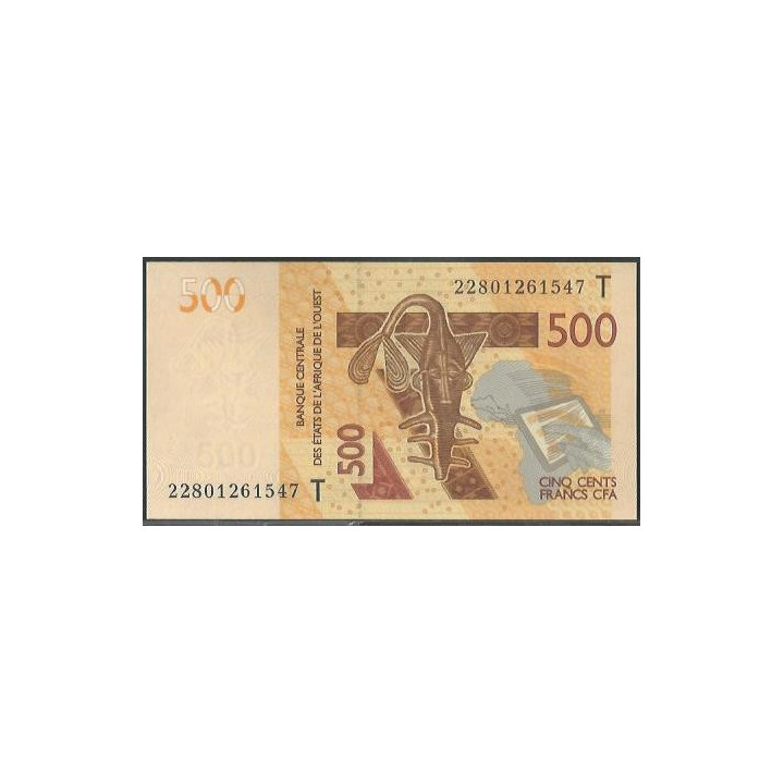 Togo 500 Francs 2022 P819Tk