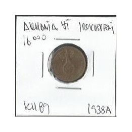 Alemania Nazi 1 Reichspfennig 1936-1940 KM89