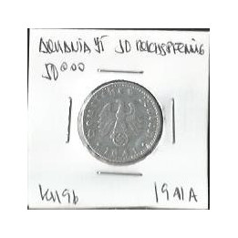 Alemania Nazi 50 Reichspfennig 1939-1944 KM96