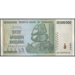 Zimbabwe 50.000.000 Dollars 2008 P79