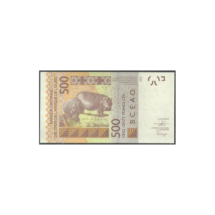 Niger 500 Francs 2019 P619Hh reverso