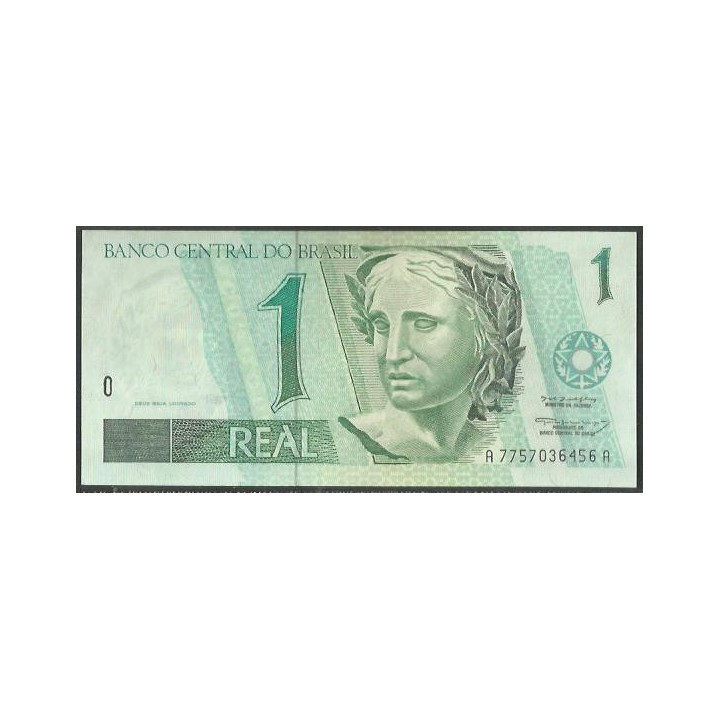 Brasil 1 Real ND1997- Firma 39 P243Ac