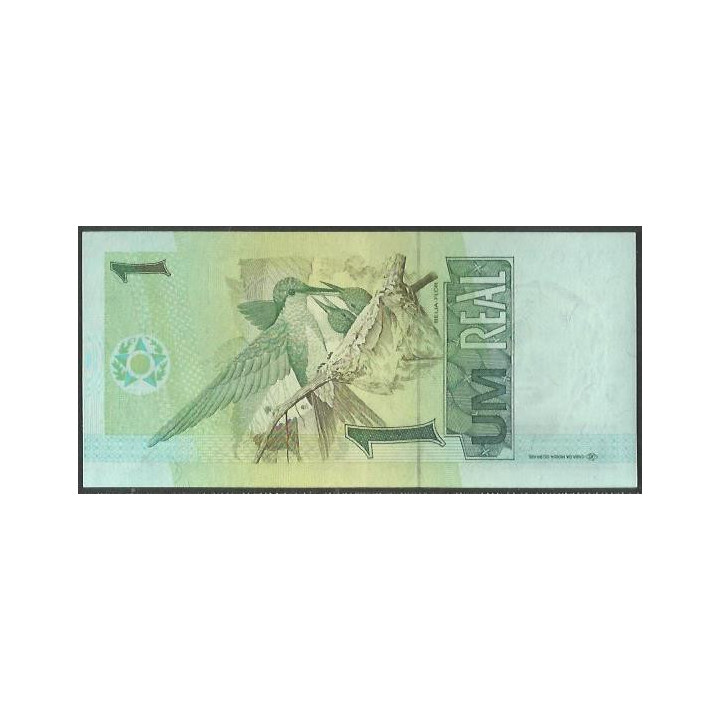 Brasil 1 Real ND1994-7 Firma 34 P243c reverso