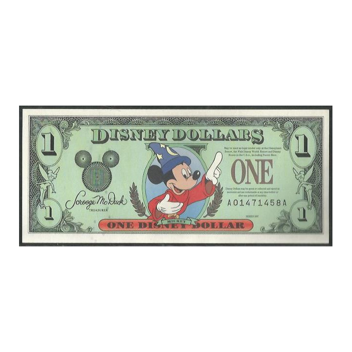Disney 1 Dollar 1997 Mickey