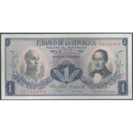 Billete de 1 Peso 1 Feb 1968 BGW063