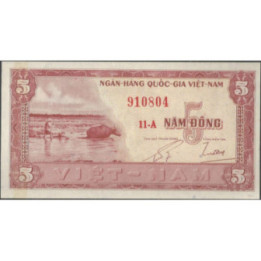 Vietnam Sur 5 Dong ND1955 P13a