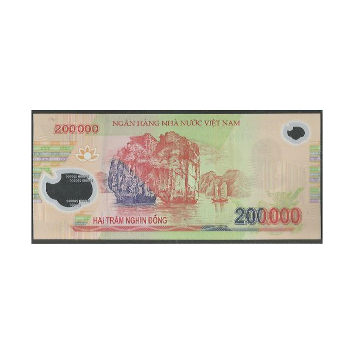 Vietnam 200.000 Dong 2010 P123d reverso