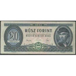Hungria 20 Forint 3 Sep 1965 P169d