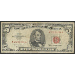 Estados Unidos 5 Dollars 1963 P383