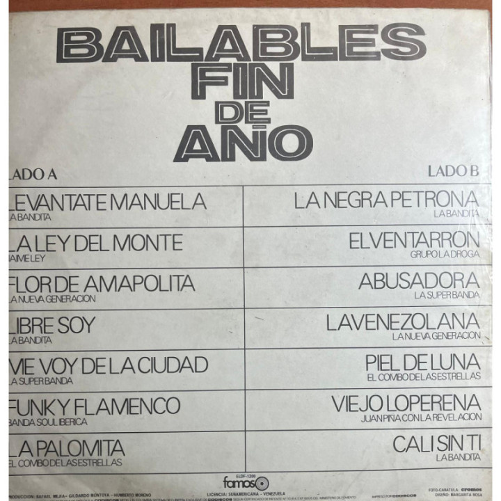 Bailables Fin De Año Colombia - Venezuela reverso
