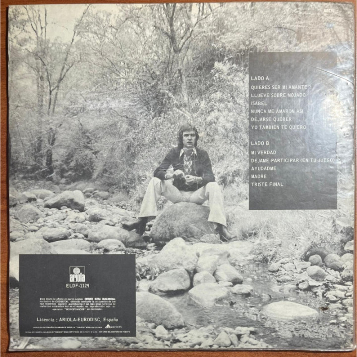 Camilo Sesto- Camilo Sesto - Colombia 1974 reverso