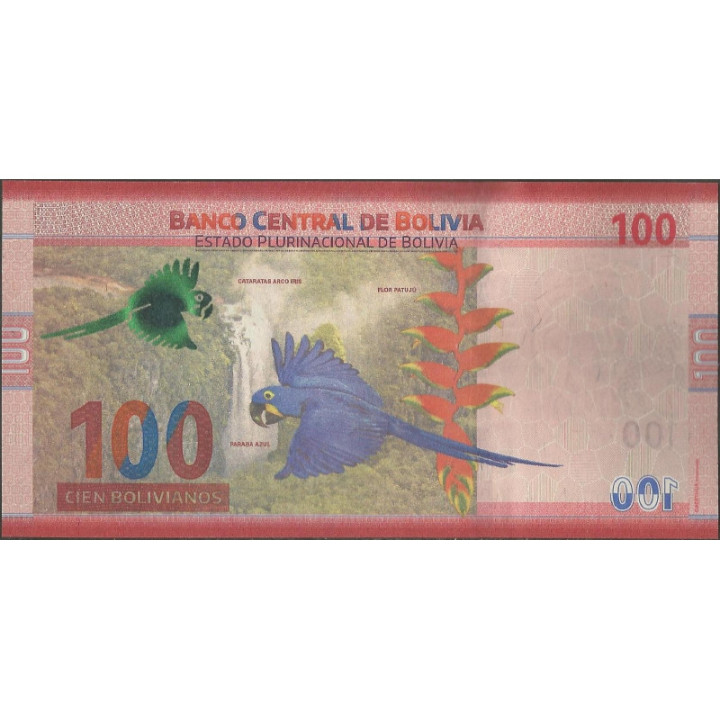 Bolivia 100 Bolivianos L 901 28 Nov 1986 Serie A ND2019 P251 reverso