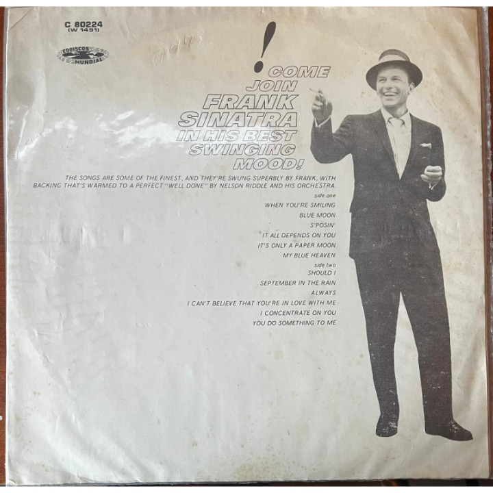 Frank Sinatra - Swinging Sessions Colombia reverso