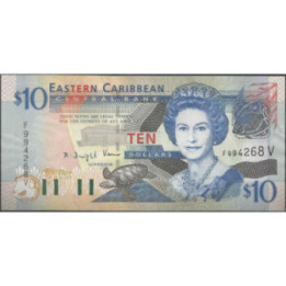 St. Vincent 10 Dollars ND2003 P43v