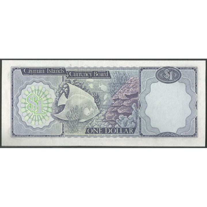 Islas Cayman 1 Dollar L1974 (85) A/3 P5b reverso