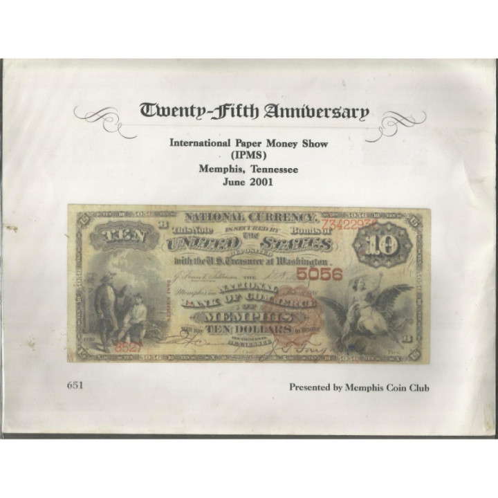 IPMS - National Currency 10 Dollars 1897 Fascimil Memphis show 2001