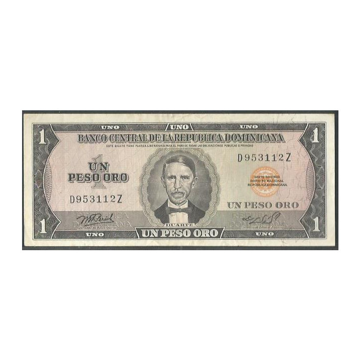 Rep. Dominicana 1 Peso 1976 P108a