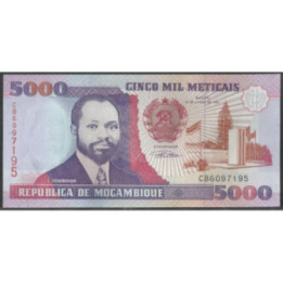Mozambique 5.000 Meticais 16 Jun 1991 P136