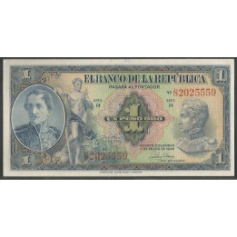 Billete de 1 Peso 1 Ene 1945 BGW027