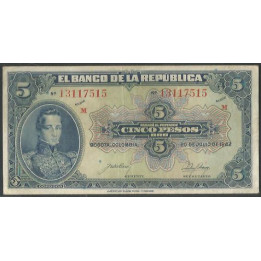 Billete de 5 Pesos 20 Jul 1942 BGW116