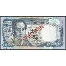 Billete de 1.000 Pesos 1 Ene 1986 "Specimen" BGW415s