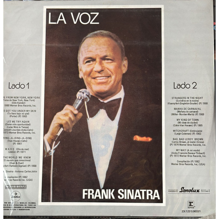 Frank Sinatra - La Voz - Colombia reverso