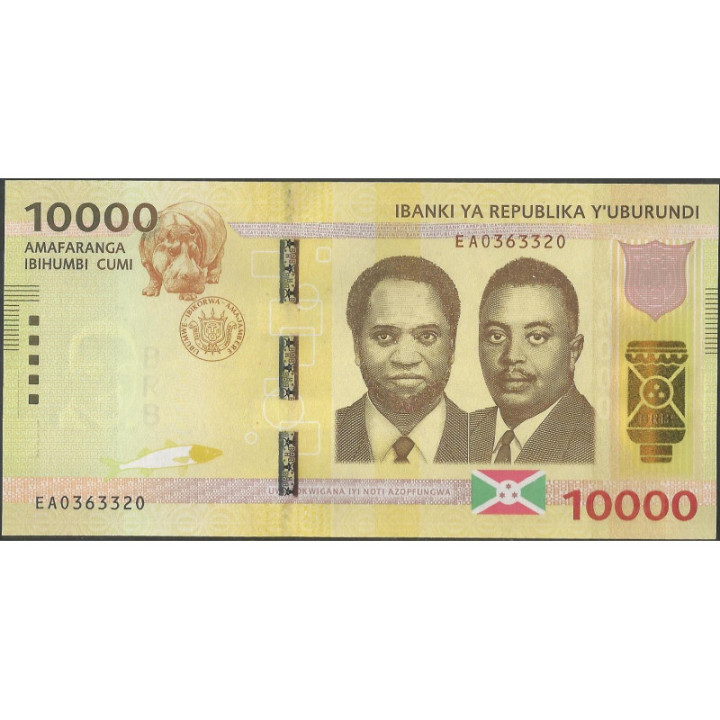 Burundi 10.000 Francs 1 Ene 2015 P54
