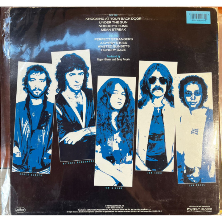 Deep Purple - Perfect Stranger - USA reverso