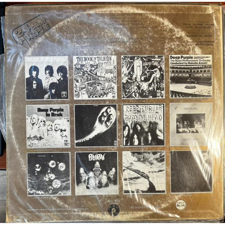 Deep Purple - 24 Carat Purple - Venezuela reverso