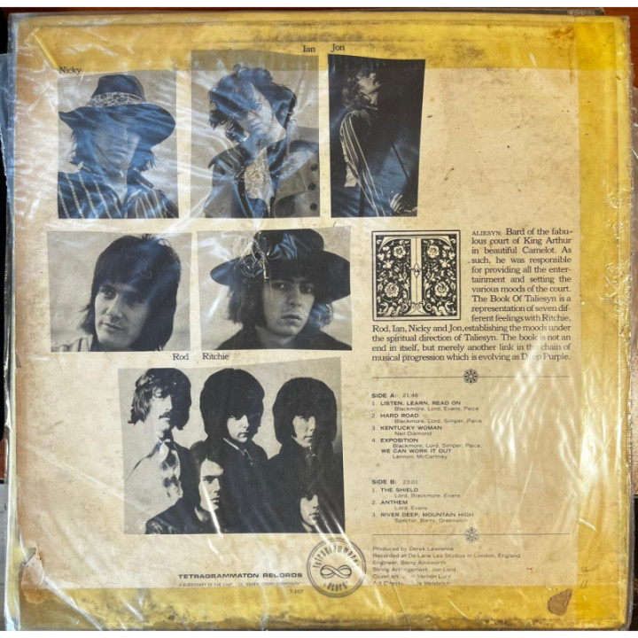 Deep Purple - The Book Of Taliesyn - USA reverso
