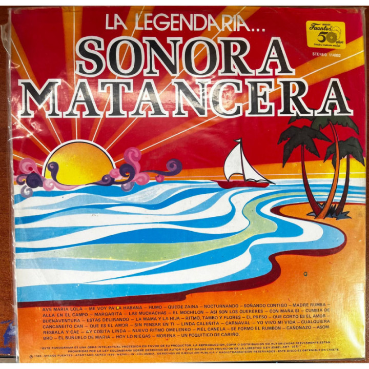 La Sonora Matancera - La Legendaria...- Colombia ( 3 VINILOS ) reverso