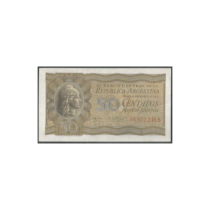 Argentina 50 Centavos ND1951-56 Serie B P261
