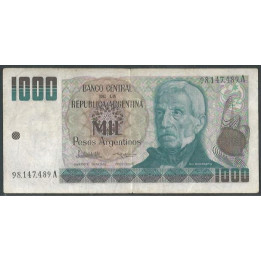 Argentina 1.000 Pesos Argentinos ND1983-5 Serie A P317a