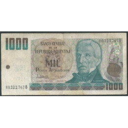 Argentina 1.000 Pesos Argentinos ND1983-5 Serie B P317a