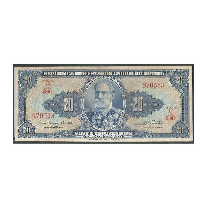 Brasil 20 Cruzeiros ND1961 Firma 9 P168a