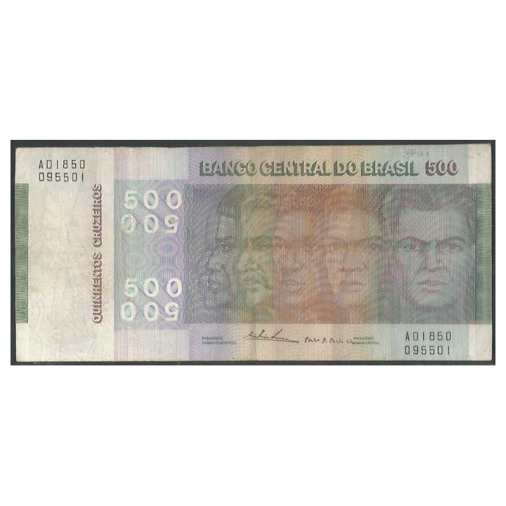 Brasil 500 Cruzeiros 1974 Firma 18 P196b