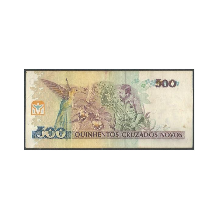 copy of Brasil 500 Cruzeiros ND1990 P226b reverso