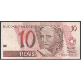 Brasil 10 Reales ND1997- Firma 39 P245Ae