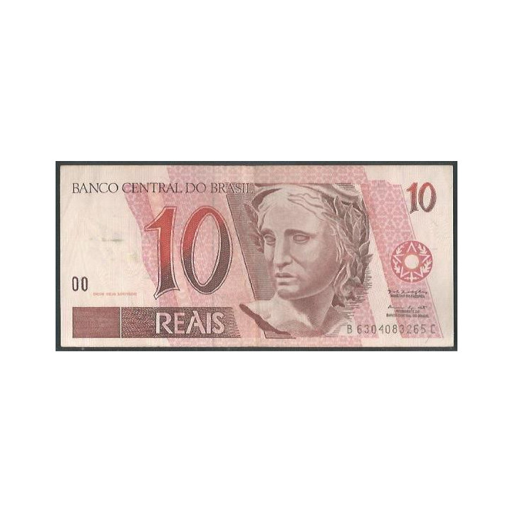 Brasil 10 Reales ND1997- Firma 39 P245Ae