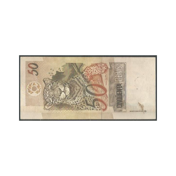 Brasil 50 Reales ND1994- Firma 37 P246f reverso
