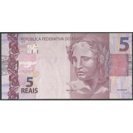 Brasil 5 Reales 2010 A P253a