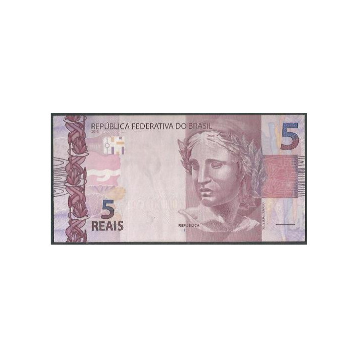 Brasil 5 Reales 2010 A P253a