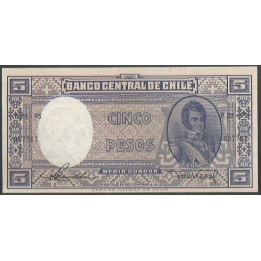 Chile 5 Pesos ND1958-9 Firma 1 P119